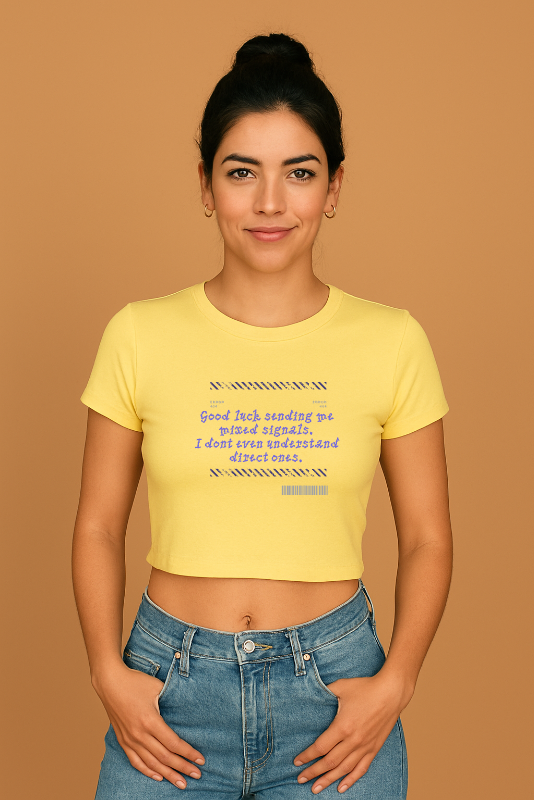 Mixed Signals - Crop Top