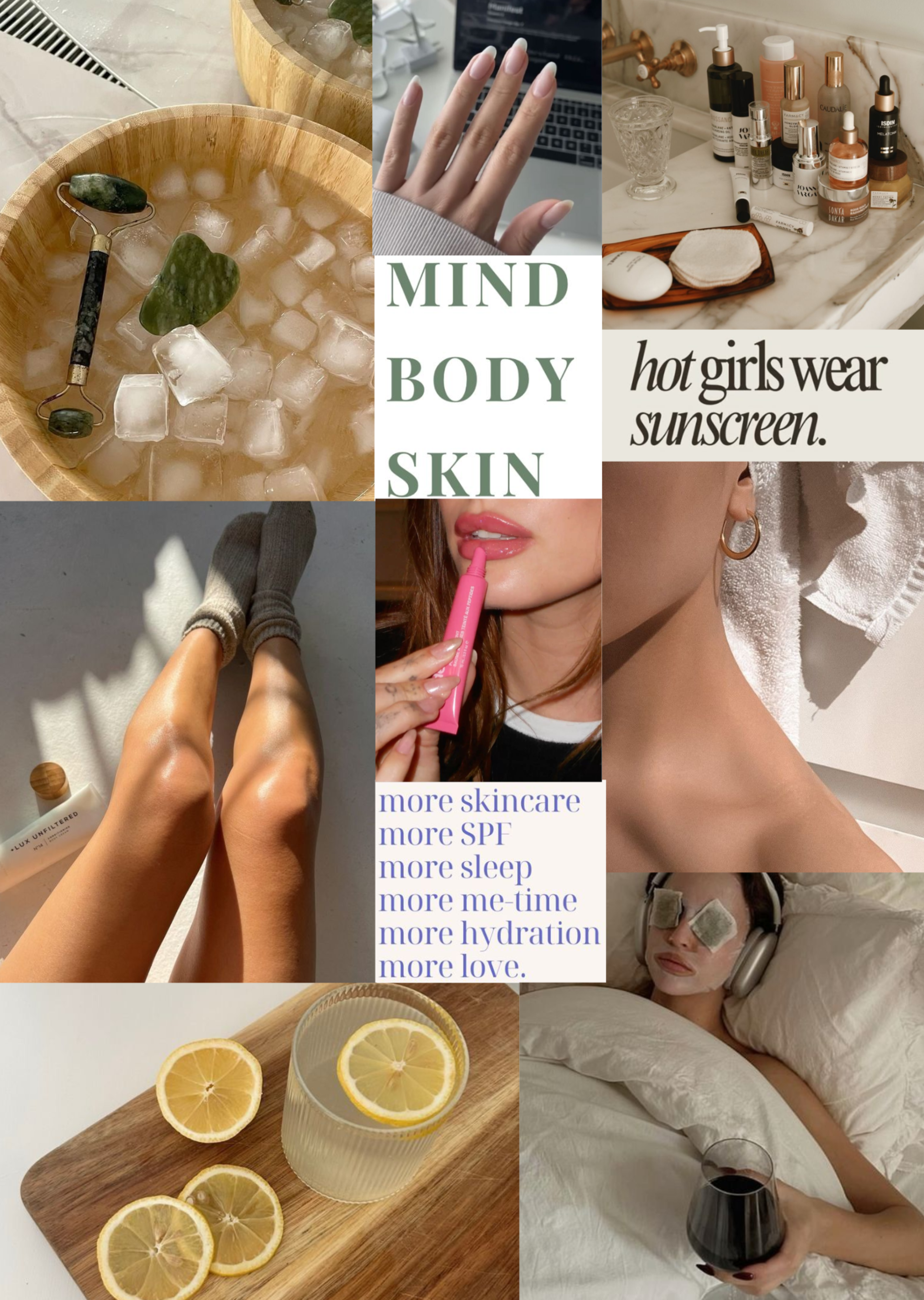 Skincare Vision Board - Poster